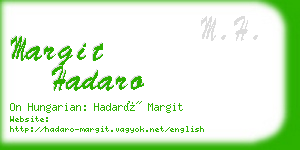 margit hadaro business card